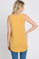 Yellow V-Neck Tank Top