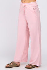 Pink Smocked Waist Lounge Pants