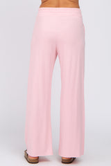 Pink Smocked Waist Lounge Pants