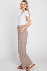 Mocha Smocked Waist Lounge Pants