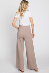 Mocha Smocked Waist Lounge Pants