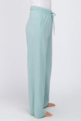 Mint Smocked Waist Lounge Pants