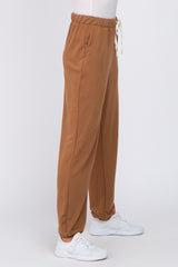 Camel Contrast Jogger Pants