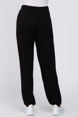 Black Contrast Jogger Pants