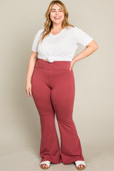 Rust Layered V-Front Plus Leggings