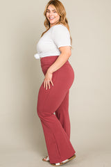 Rust Layered V-Front Plus Leggings