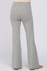 Heather Grey Layered V-Front Leggings