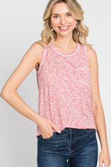 Rust Floral Print Tank