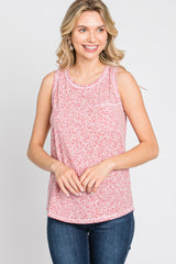 Rust Floral Print Tank