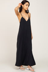 Black Racerback Maxi Dress