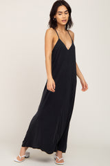 Black Racerback Maxi Dress