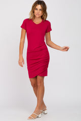 Red Wrap T-Shirt Dress