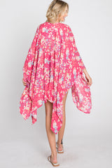 Fuchsia Floral Cover-Up