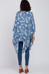 Blue Floral Cover-Up