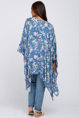 Blue Floral Maternity Cover-Up