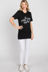 Black "Small Town Mama" Graphic Top