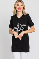 Black "Small Town Mama" Graphic Top