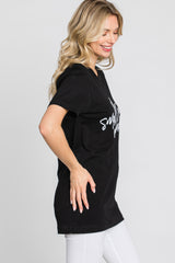 Black "Small Town Mama" Graphic Top