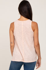 Light Pink Heathered Tank Top