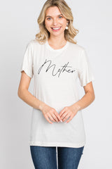 White Mother Graphic T-Shirt