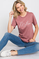 Mauve Mother Graphic T-Shirt