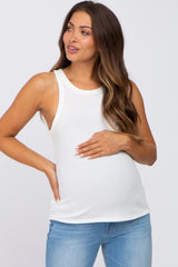 Ivory Knit Maternity Tank Top