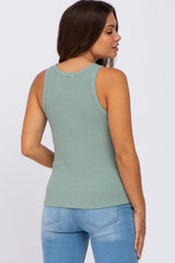 Light Olive Knit Maternity Tank Top