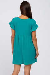 Jade Solid Waffle Knit Maternity Dress