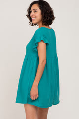 Jade Solid Waffle Knit Dress