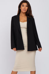 Black Pocket Front Blazer