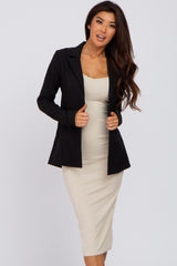 Black Solid Blazer