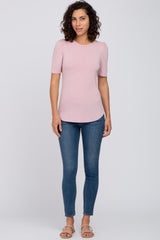 Pink Puff Sleeve Top