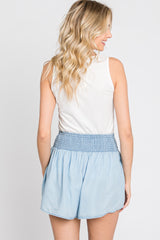 Light Blue Flowy Shorts