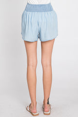 Light Blue Flowy Shorts