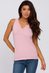 Pink Heathered Tank