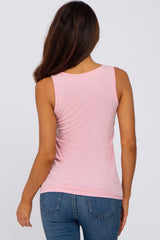 Pink Heathered Tank