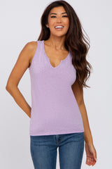 Lavender Heathered Tank