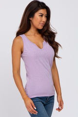 Lavender Heathered Tank