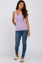 Lavender Heathered Tank