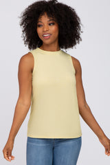 Yellow Heather Basic Tank Top