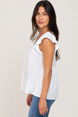 Ivory Flutter Babydoll Top