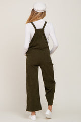 Olive Corduroy Maternity Overalls