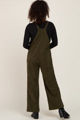 Olive Corduroy Overalls