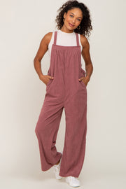 Mauve Corduroy Overalls