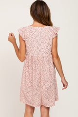 Light Pink Floral Eyelet Dress