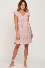 Light Pink Floral Eyelet Dress