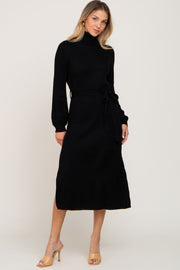 Black Turtle Neck Sweater Dress