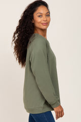 Olive Long Sleeve Top