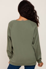 Olive Long Sleeve Top