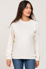 Cream Long Sleeve Top